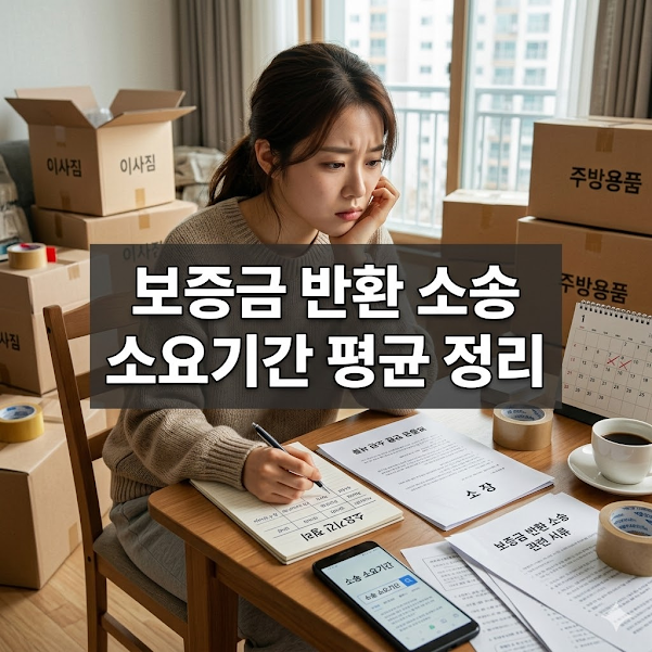 보증금 반환 소송 소요기간 평균 정리