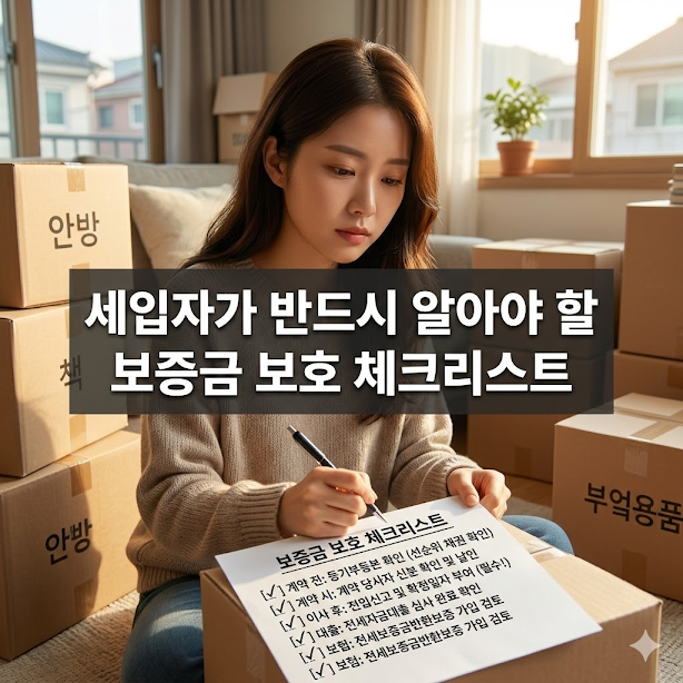 세입자가 반드시 알아야 할 보증금 보호 체크리스트