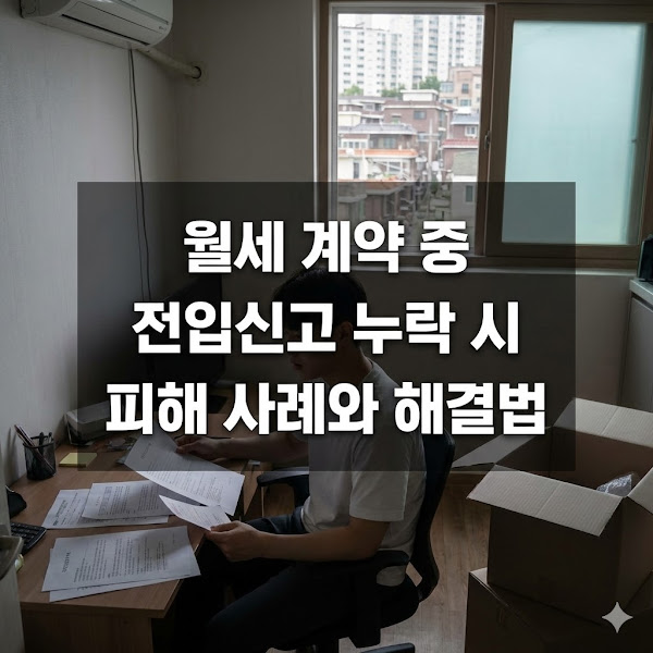 월세 계약 중 전입신고 누락 시 피해 사례와 해결법