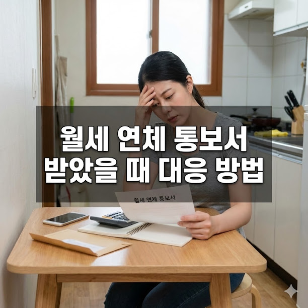 월세 연체 통보서 받았을 때 대응 방법