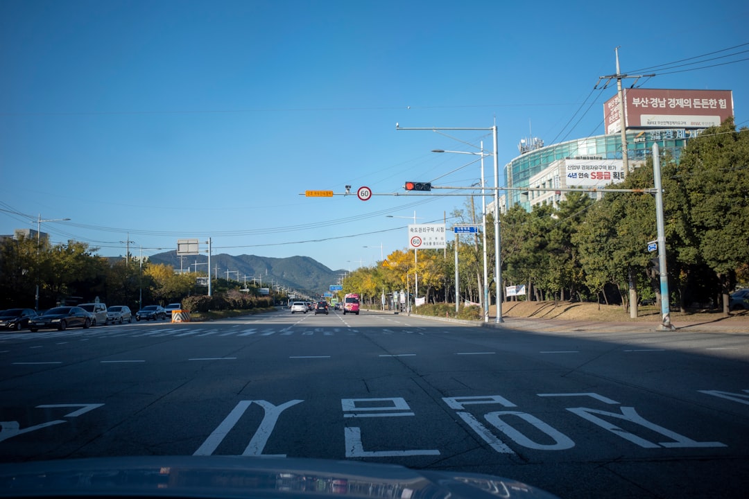 2026년 자동차 사고 보험처리 절차 변화를 나타내는 이미지, 도로 위 사고 차량과 보험 전문가의 모습