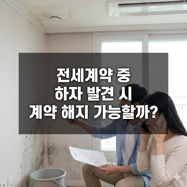 전세계약 중 하자 발견 시 계약 해지 가능할까?