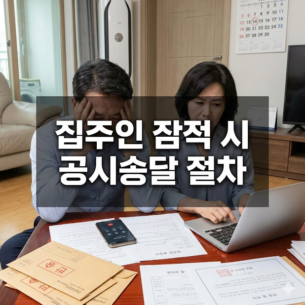 집주인 잠적 시 공시송달 절차